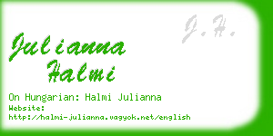 julianna halmi business card